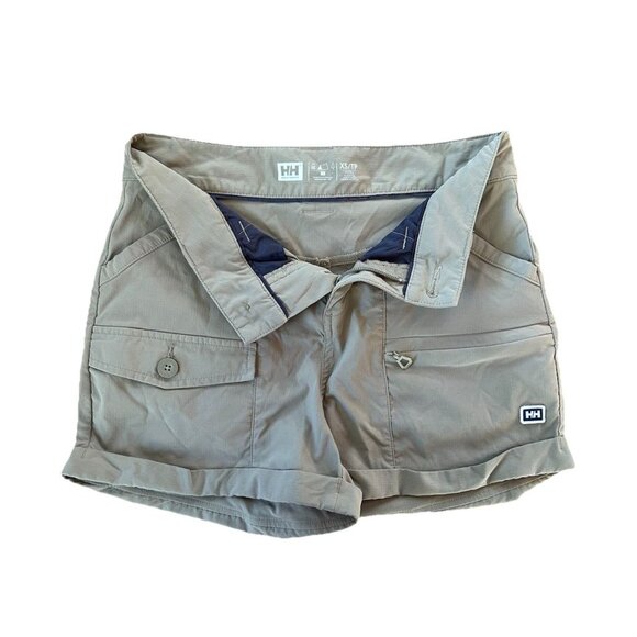 Helly Hansen Maridalen Shorts Women's Size XS Khaki Hiking Quick Dry Stretch - Picture 6 of 10